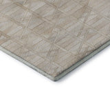 3' X 5' Ivory And Beige Diamond Washable Area Rug With UV Protection - HomeRoots - Flyclothing LLC