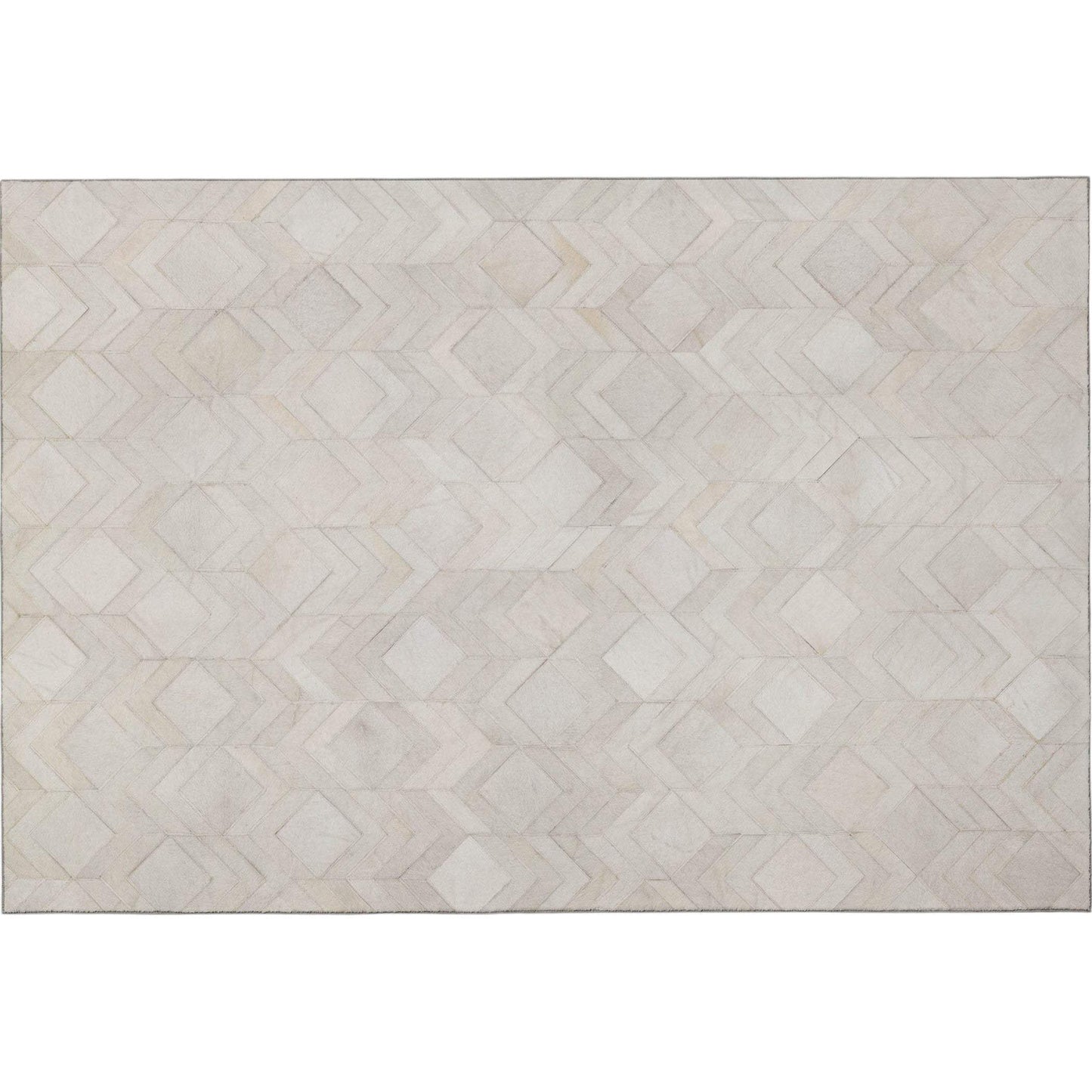 3' X 5' Gray And Ivory Geometric Washable Area Rug With UV Protection - HomeRoots - Flyclothing LLC