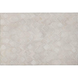 3' X 5' Gray And Ivory Geometric Washable Area Rug With UV Protection - HomeRoots - Flyclothing LLC