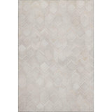 5' X 8' Ivory And Gray Geometric Washable Area Rug With UV Protection - HomeRoots - Flyclothing LLC