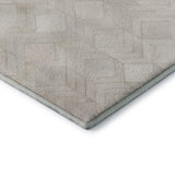 5' X 8' Ivory And Gray Geometric Washable Area Rug With UV Protection - HomeRoots - Flyclothing LLC