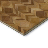 10' X 14' Brown Ivory And Beige Geometric Washable Area Rug With UV Protection - HomeRoots - Flyclothing LLC