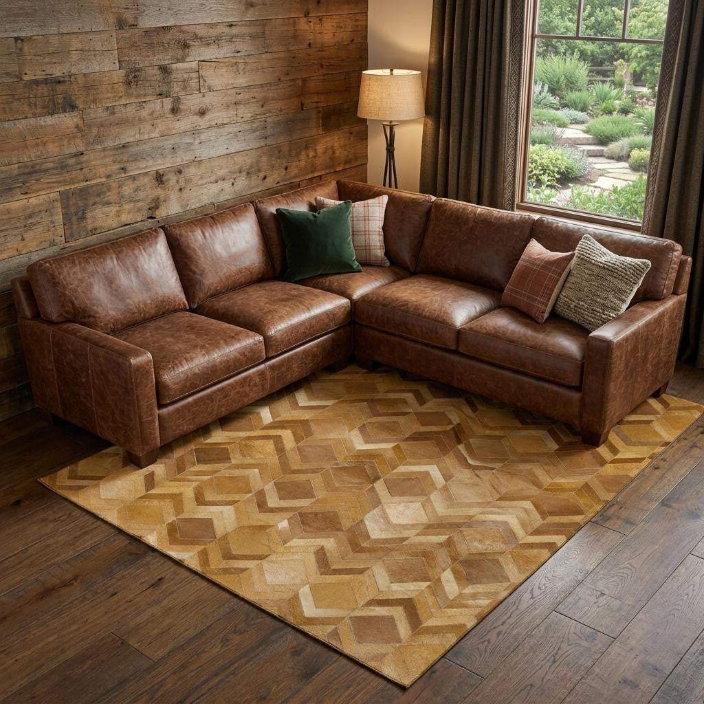 10' X 14' Brown Ivory And Beige Geometric Washable Area Rug With UV Protection - HomeRoots - Flyclothing LLC