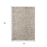 5' X 8' Gray Ivory And Beige Diamond Washable Area Rug With UV Protection - HomeRoots - Flyclothing LLC