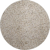 8' Gray Ivory And Beige Diamond Washable Round Rug With UV Protection - HomeRoots - Flyclothing LLC