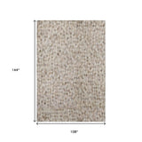 9' X 12' Beige Gray And Ivory Diamond Washable Area Rug With UV Protection - HomeRoots - Flyclothing LLC