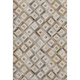 8' X 10' Gray Brown And Ivory Diamond Washable Area Rug With UV Protection - HomeRoots - Flyclothing LLC
