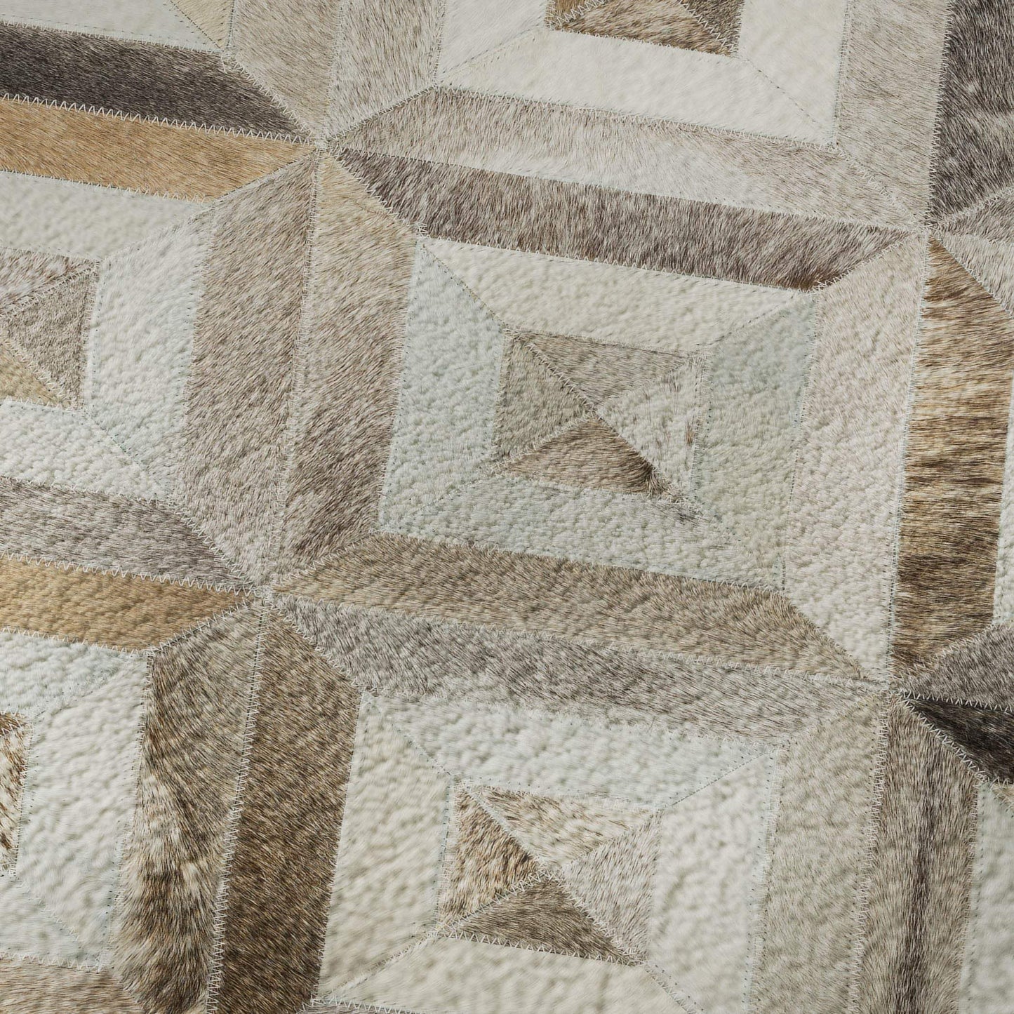 8' X 10' Gray Brown And Ivory Diamond Washable Area Rug With UV Protection - HomeRoots - Flyclothing LLC