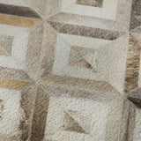 8' X 10' Gray Brown And Ivory Diamond Washable Area Rug With UV Protection - HomeRoots - Flyclothing LLC