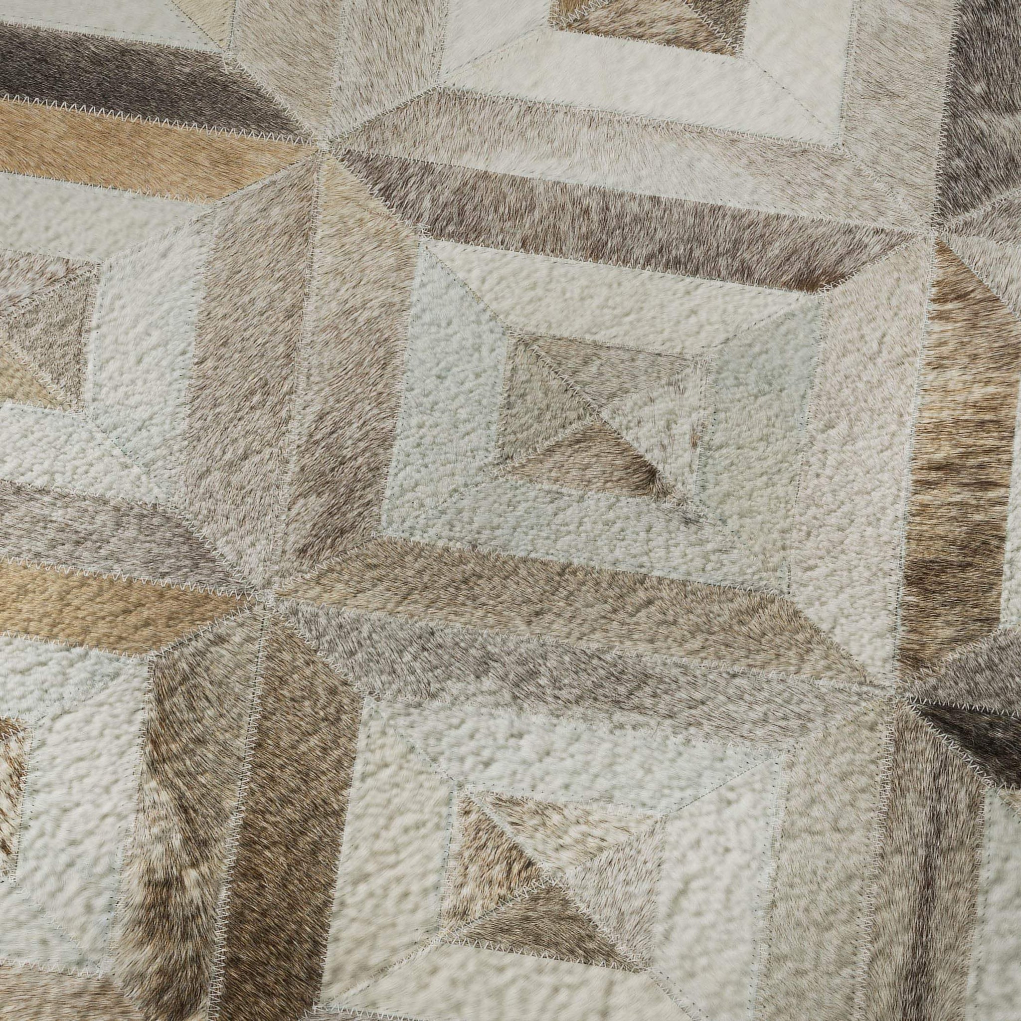 8' X 10' Gray Brown And Ivory Diamond Washable Area Rug With UV Protection - HomeRoots - Flyclothing LLC