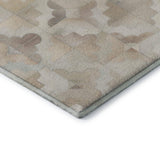 5' X 8' Ivory Beige And Gray Diamond Washable Area Rug With UV Protection - HomeRoots - Flyclothing LLC