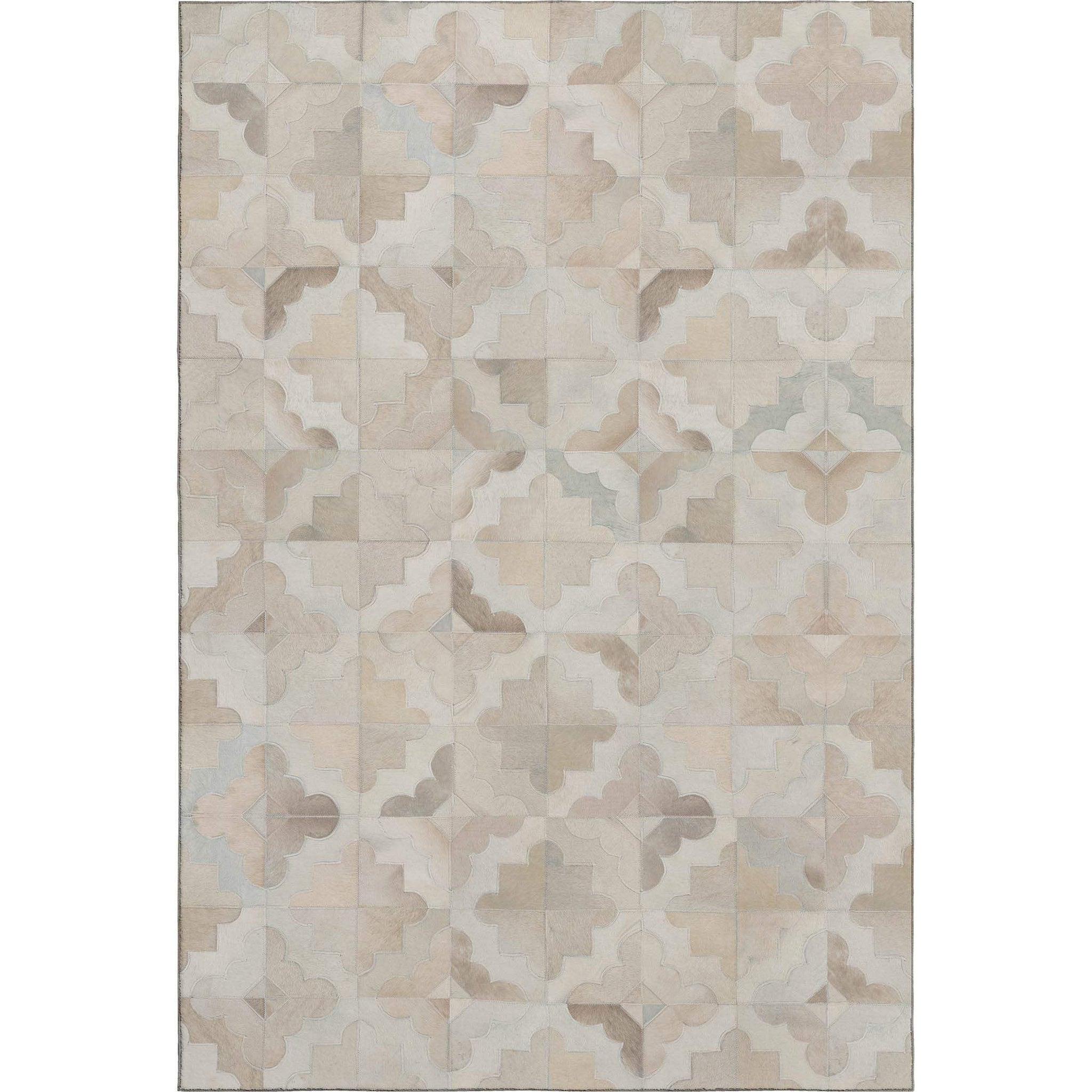 9' X 12' Ivory Beige And Gray Diamond Washable Area Rug With UV Protection - HomeRoots - Flyclothing LLC
