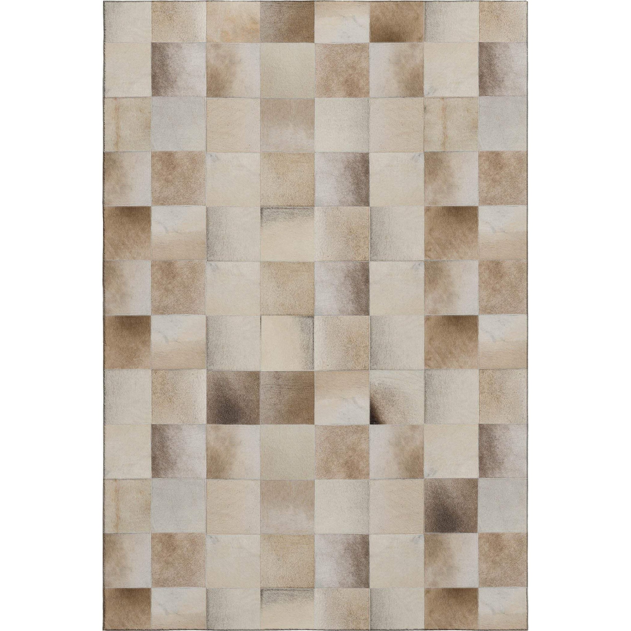 9' X 12' Beige Ivory And Taupe Geometric Washable Area Rug With UV Protection - HomeRoots - Flyclothing LLC