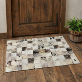 3' X 5' Black Granite Gray And Ivory Cowhide Print Washable Area Rug With UV Protection - HomeRoots - Flyclothing LLC