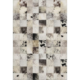 8' X 10' Granite Gray Ivory And Black Patchwork Washable Area Rug With UV Protection - HomeRoots - Flyclothing LLC