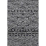 5' X 8' Gray And Black Geometric Washable Area Rug With UV Protection - HomeRoots - Flyclothing LLC