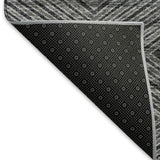 5' X 8' Gray And Black Geometric Washable Area Rug With UV Protection - HomeRoots - Flyclothing LLC