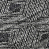 5' X 8' Gray And Black Geometric Washable Area Rug With UV Protection - HomeRoots - Flyclothing LLC