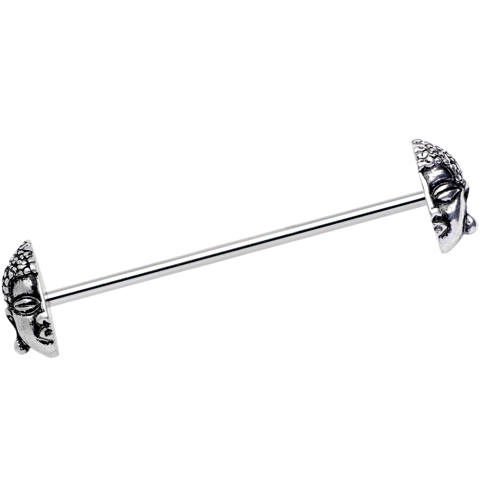 Ancient Buddha Industrial Barbell 38mm - BodyCandy - Flyclothing LLC