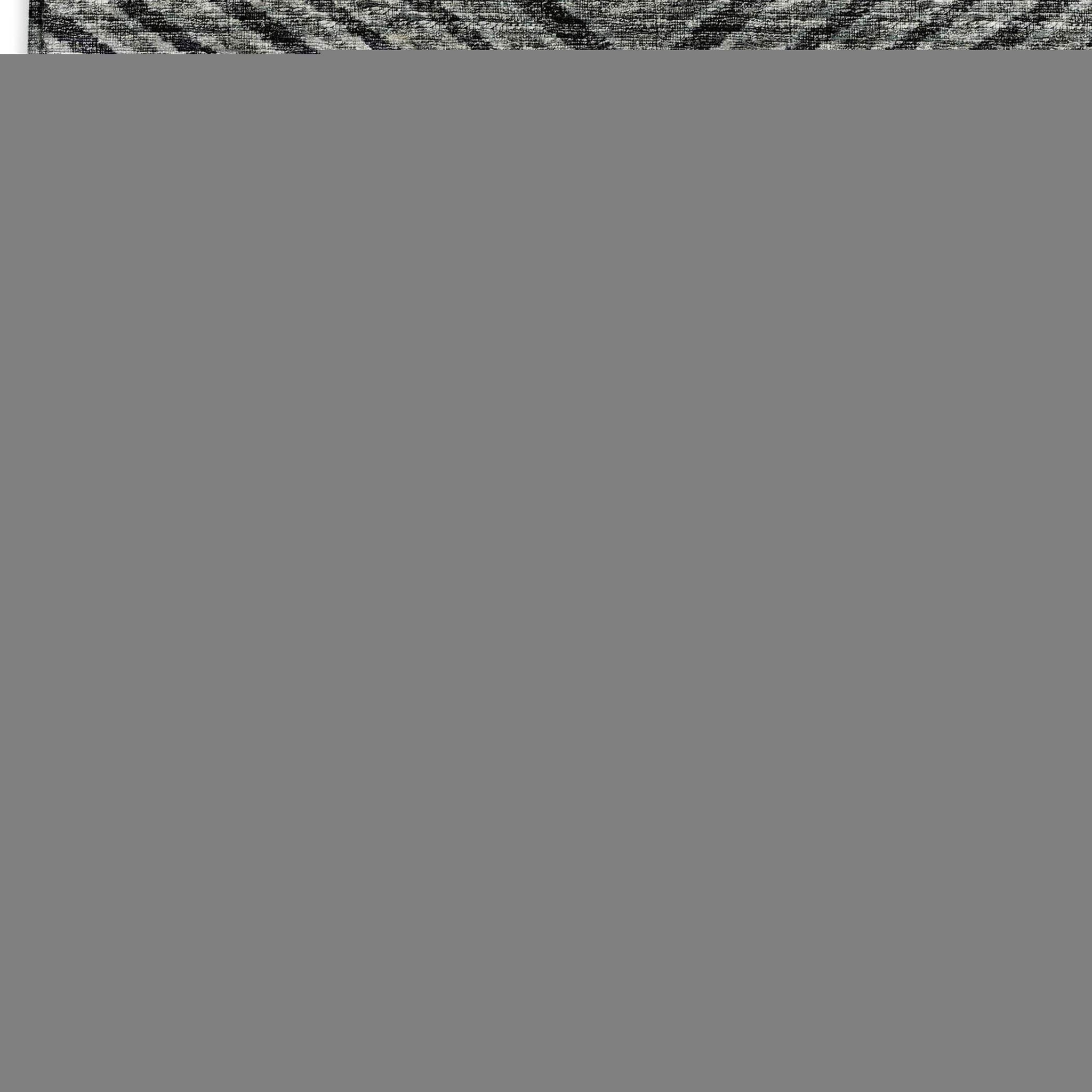 9' X 12' Gray And Black Geometric Washable Area Rug With UV Protection - HomeRoots - Flyclothing LLC