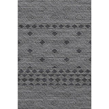 10' X 14' Gray And Black Geometric Washable Area Rug With UV Protection - HomeRoots - Flyclothing LLC