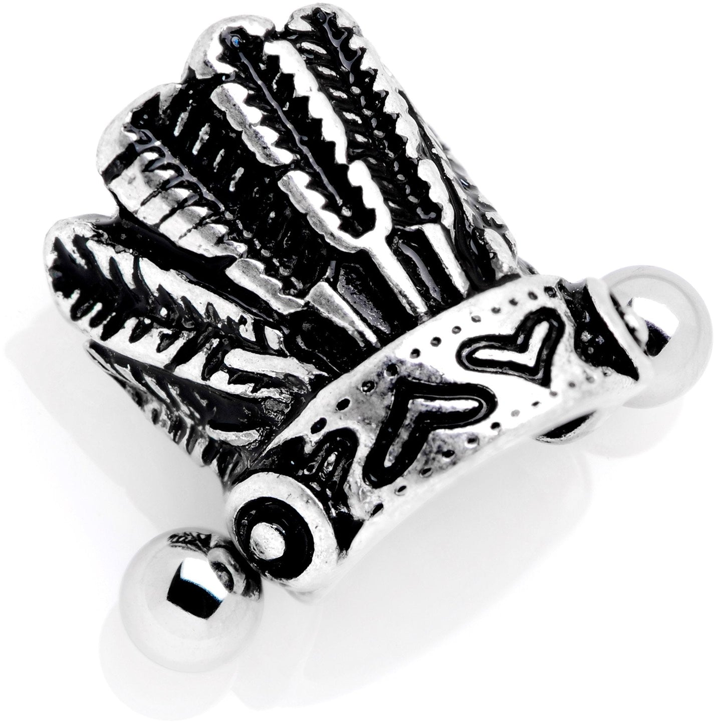 16G 1/2 Southwestern Feather Headdress Cuff Cartilage Earring - BodyCandy - Flyclothing LLC