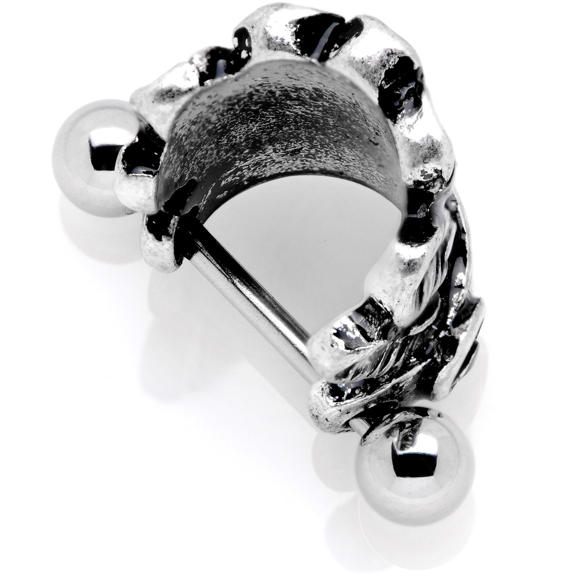 16G 1/2 Southwestern Feather Headdress Cuff Cartilage Earring - BodyCandy - Flyclothing LLC