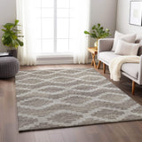 3' X 5' Tan Ivory And Beige Tribal Washable Area Rug With UV Protection - HomeRoots - Flyclothing LLC