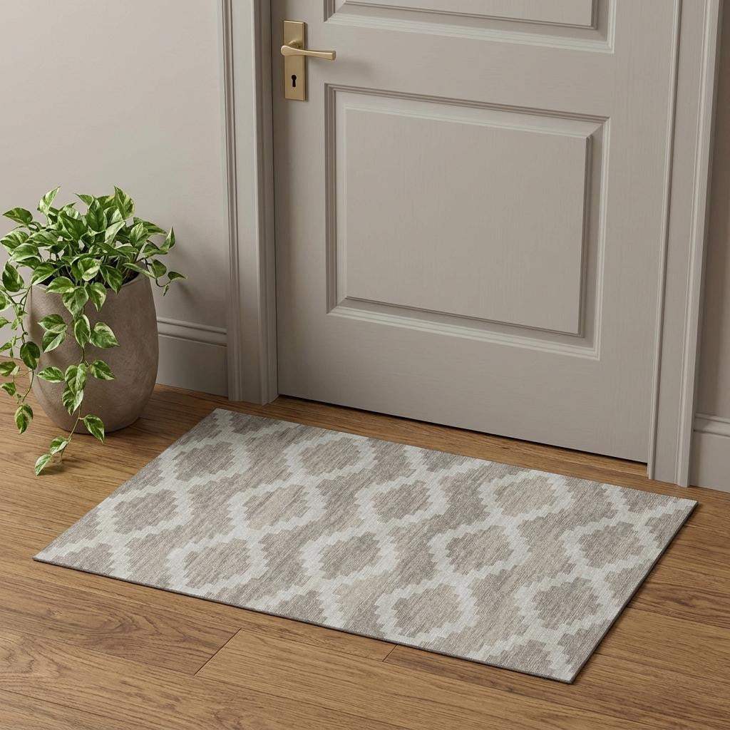 3' X 5' Tan Ivory And Beige Tribal Washable Area Rug With UV Protection - HomeRoots - Flyclothing LLC