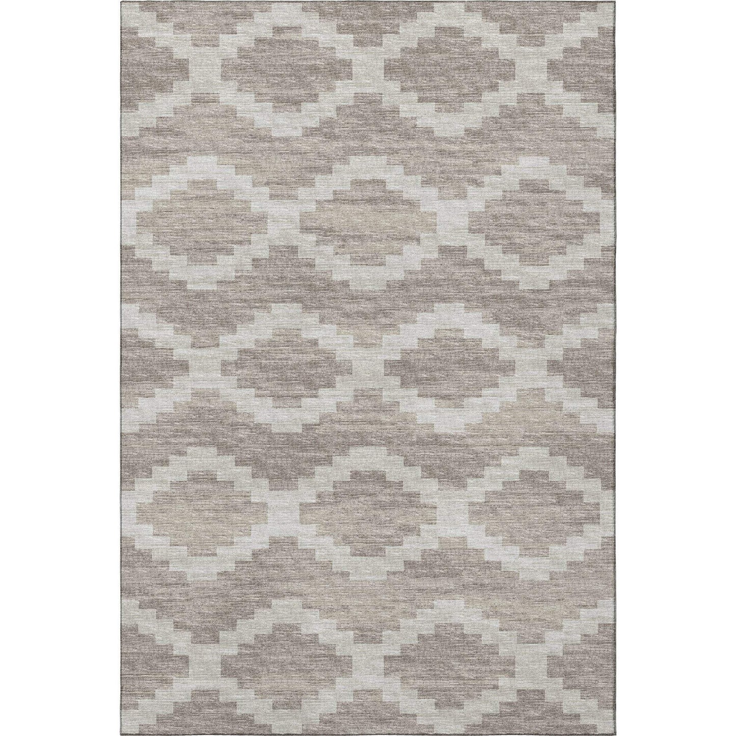 3' X 5' Tan Ivory And Beige Tribal Washable Area Rug With UV Protection - HomeRoots - Flyclothing LLC
