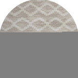 8' Tan Ivory And Beige Tribal Washable Round Rug With UV Protection - HomeRoots - Flyclothing LLC