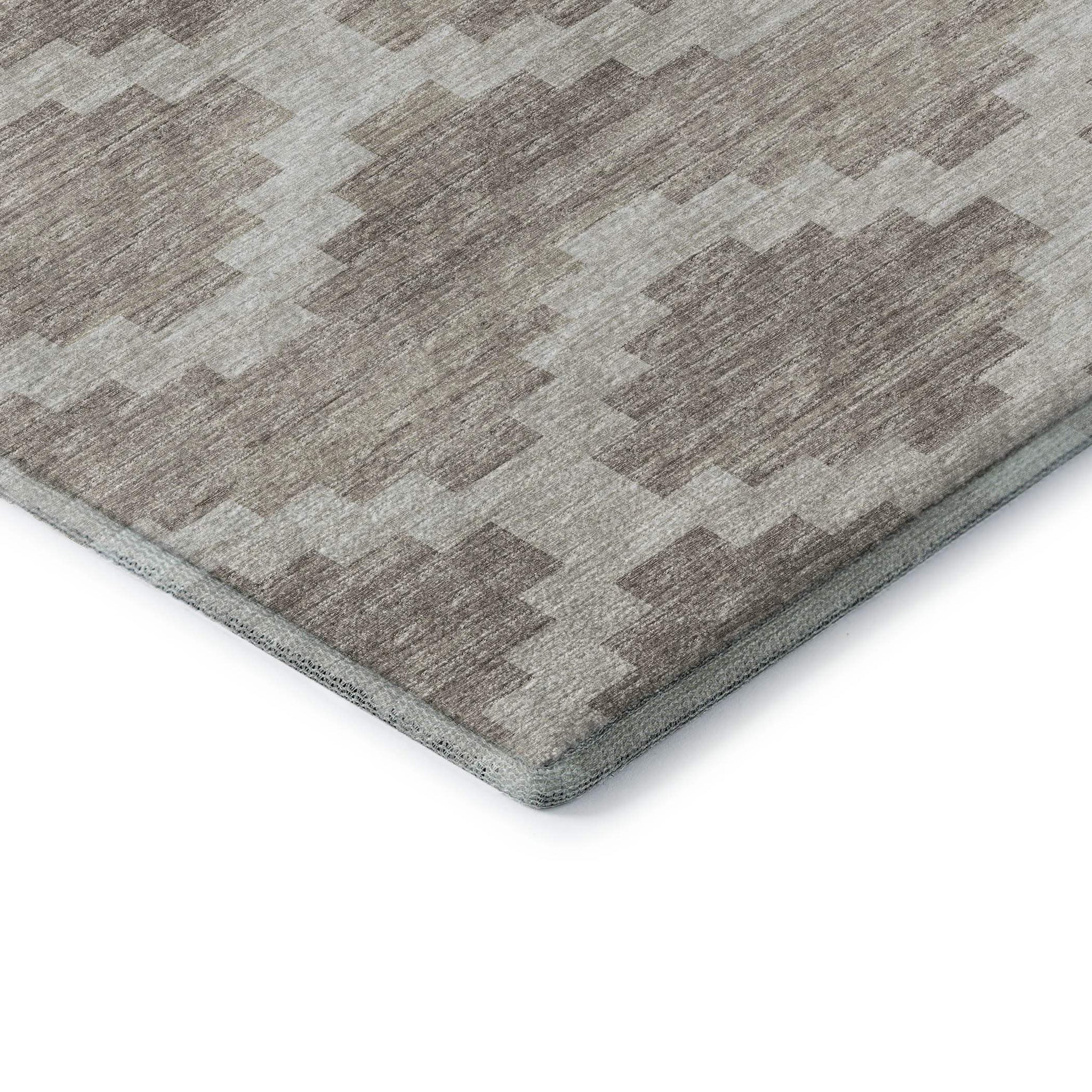 9' X 12' Tan Ivory And Beige Tribal Washable Area Rug With UV Protection - HomeRoots - Flyclothing LLC