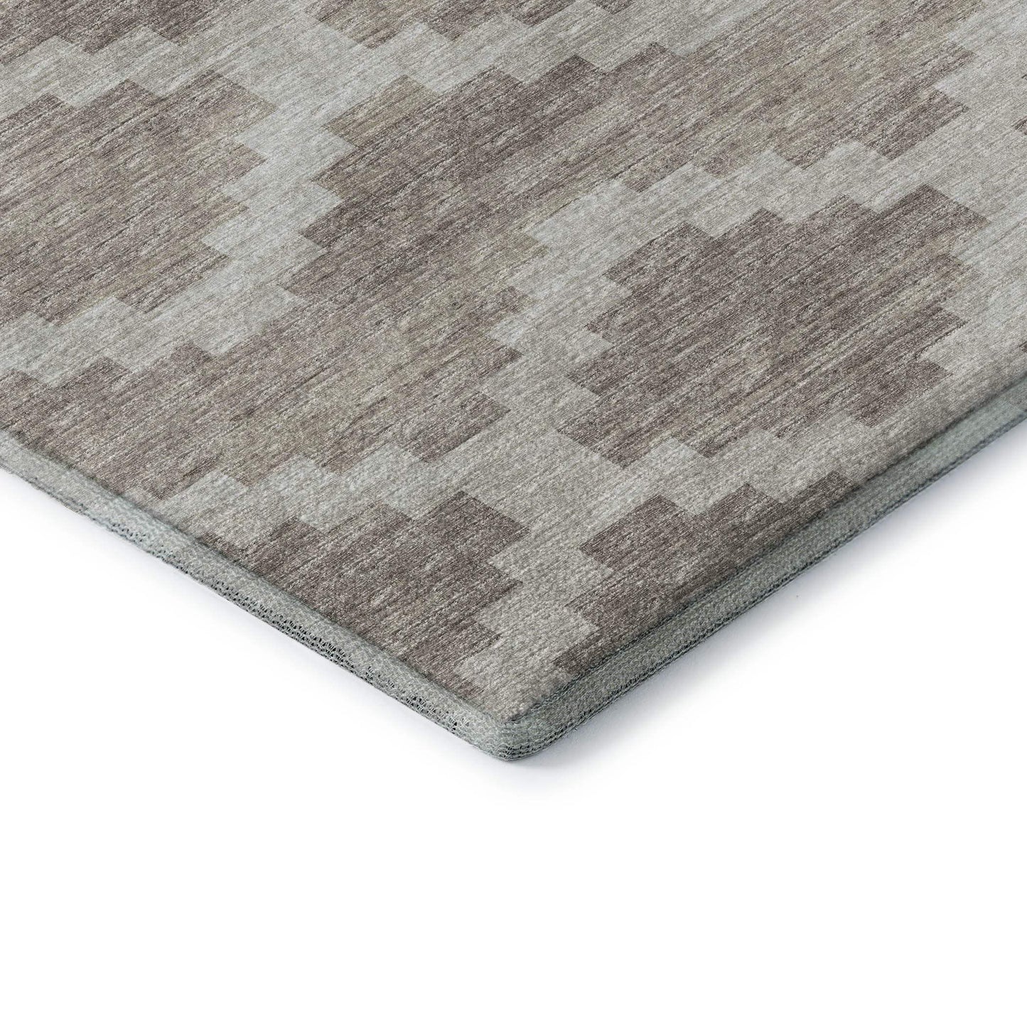 10' X 14' Tan Ivory And Beige Tribal Washable Area Rug With UV Protection - HomeRoots - Flyclothing LLC