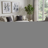 8' Gray Ivory And Charcoal Tribal Washable Round Rug With UV Protection - HomeRoots - Flyclothing LLC