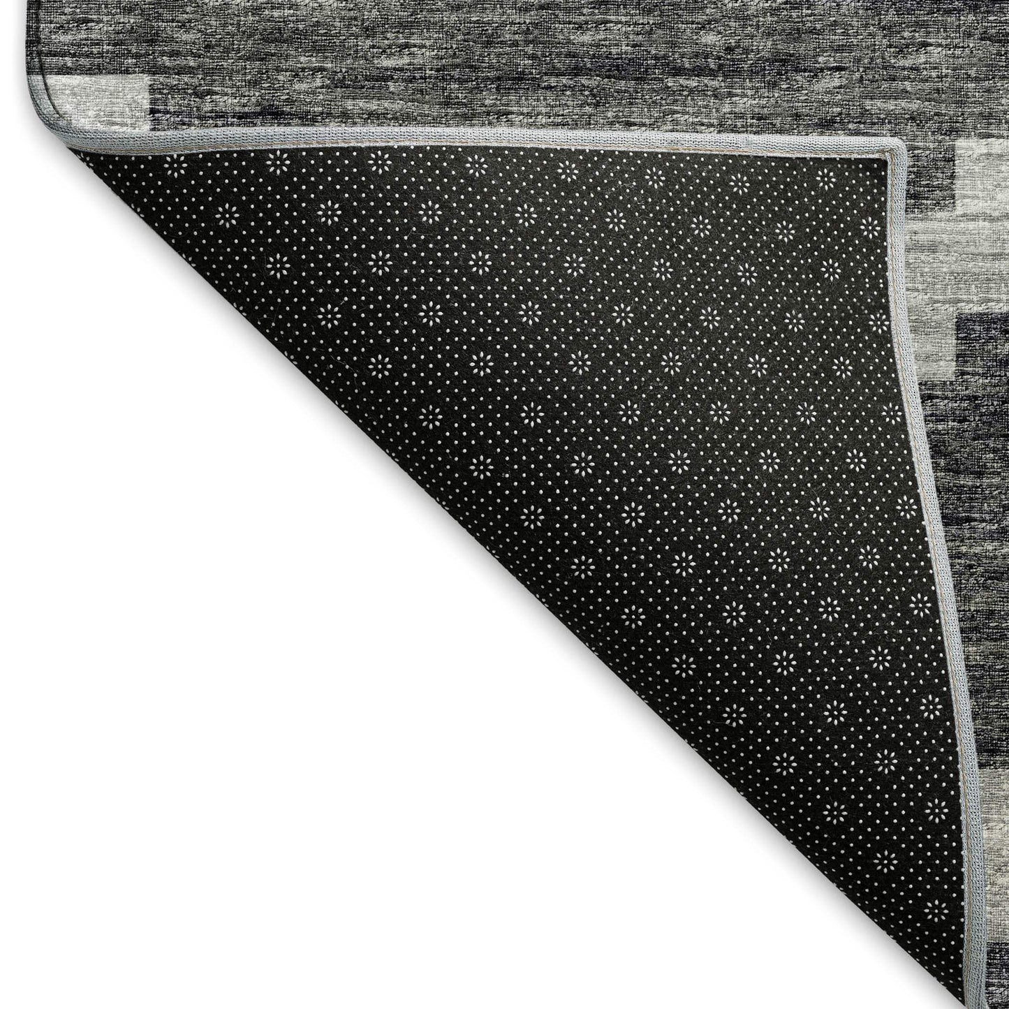 8' X 10' Gray Ivory And Charcoal Tribal Washable Area Rug With UV Protection - HomeRoots - Flyclothing LLC