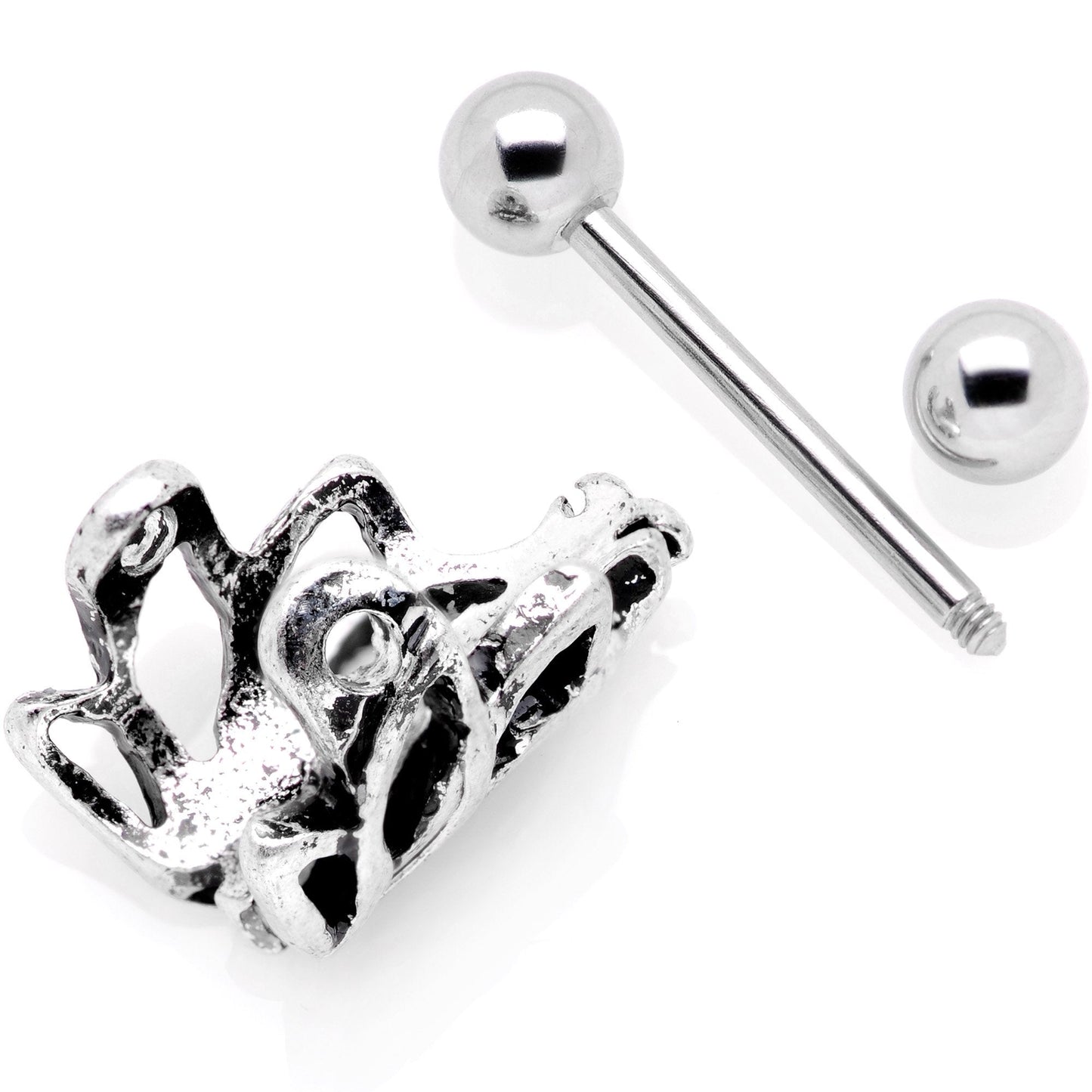 16G 1/2 Green Accented Abstract Butterfly Cuff Cartilage Earring - BodyCandy - Flyclothing LLC