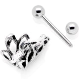 16G 1/2 Green Accented Abstract Butterfly Cuff Cartilage Earring - BodyCandy - Flyclothing LLC