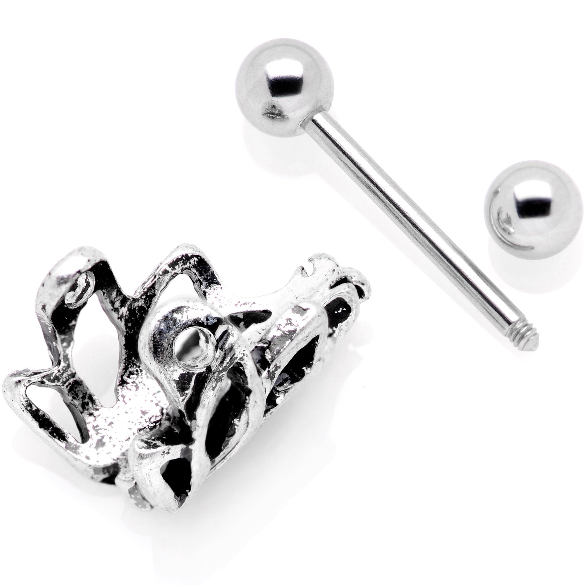 16G 1/2 Green Accented Abstract Butterfly Cuff Cartilage Earring - BodyCandy - Flyclothing LLC