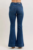 Judy Blue High-Waisted Flare Jeans with Front Pockets - Trendsi - Flyclothing LLC