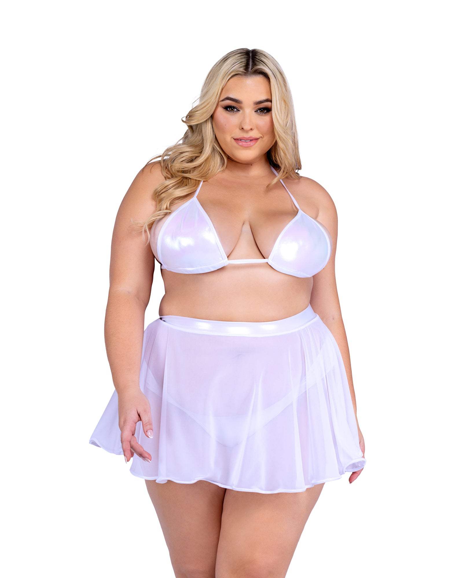 Roma Costume 6453 Metallic Iridescent Thong Back Shorts - Roma Costume - Flyclothing LLC