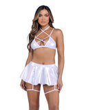 Roma Costume 6454 Metallic Iridescent Criss Cross Bikini Top - Roma Costume