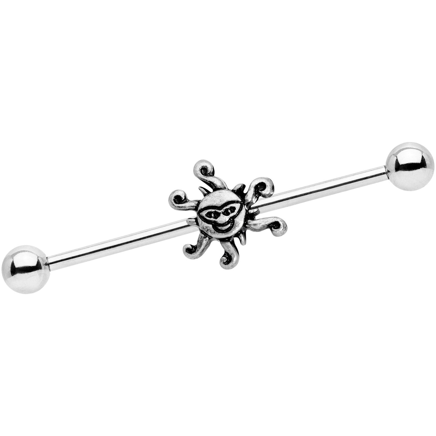 14G Summer Sunshine Industrial Barbell 38mm - BodyCandy - Flyclothing LLC