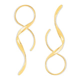 Alloy Spiral Drop Earrings - Trendsi - Flyclothing LLC