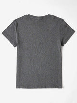 Letter Graphic Round Neck Short Sleeve T-Shirt - Trendsi - Flyclothing LLC