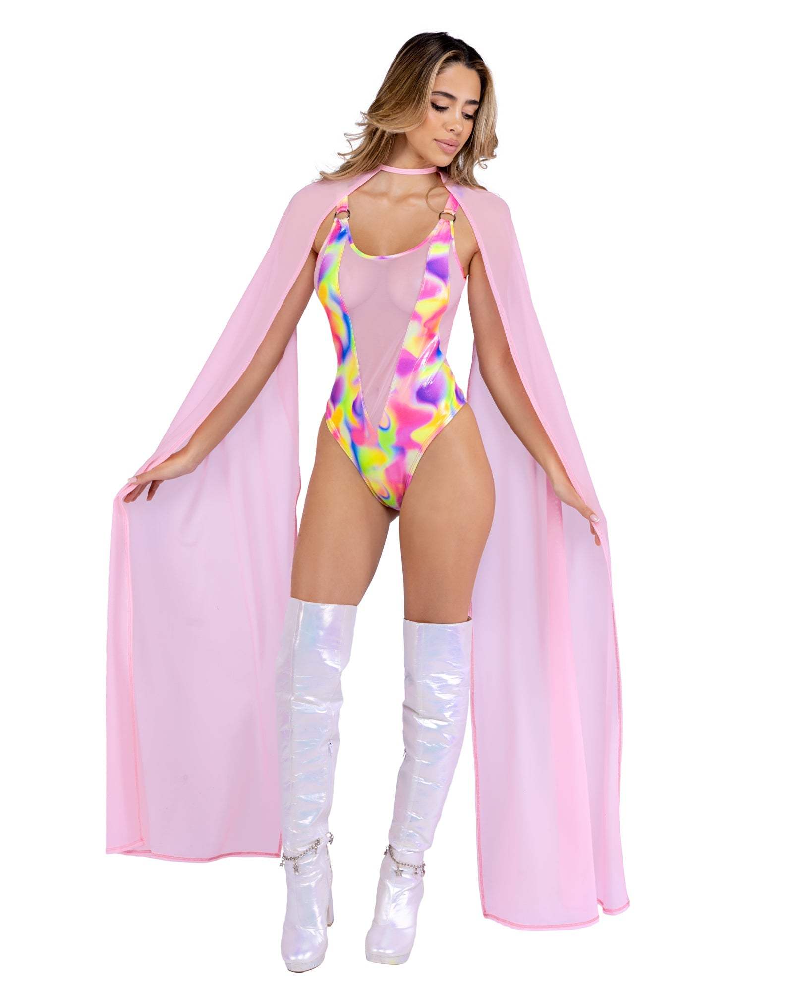 Roma Costume 6462- Shimmer Multi-Colored Romper - Roma Costume - Flyclothing LLC