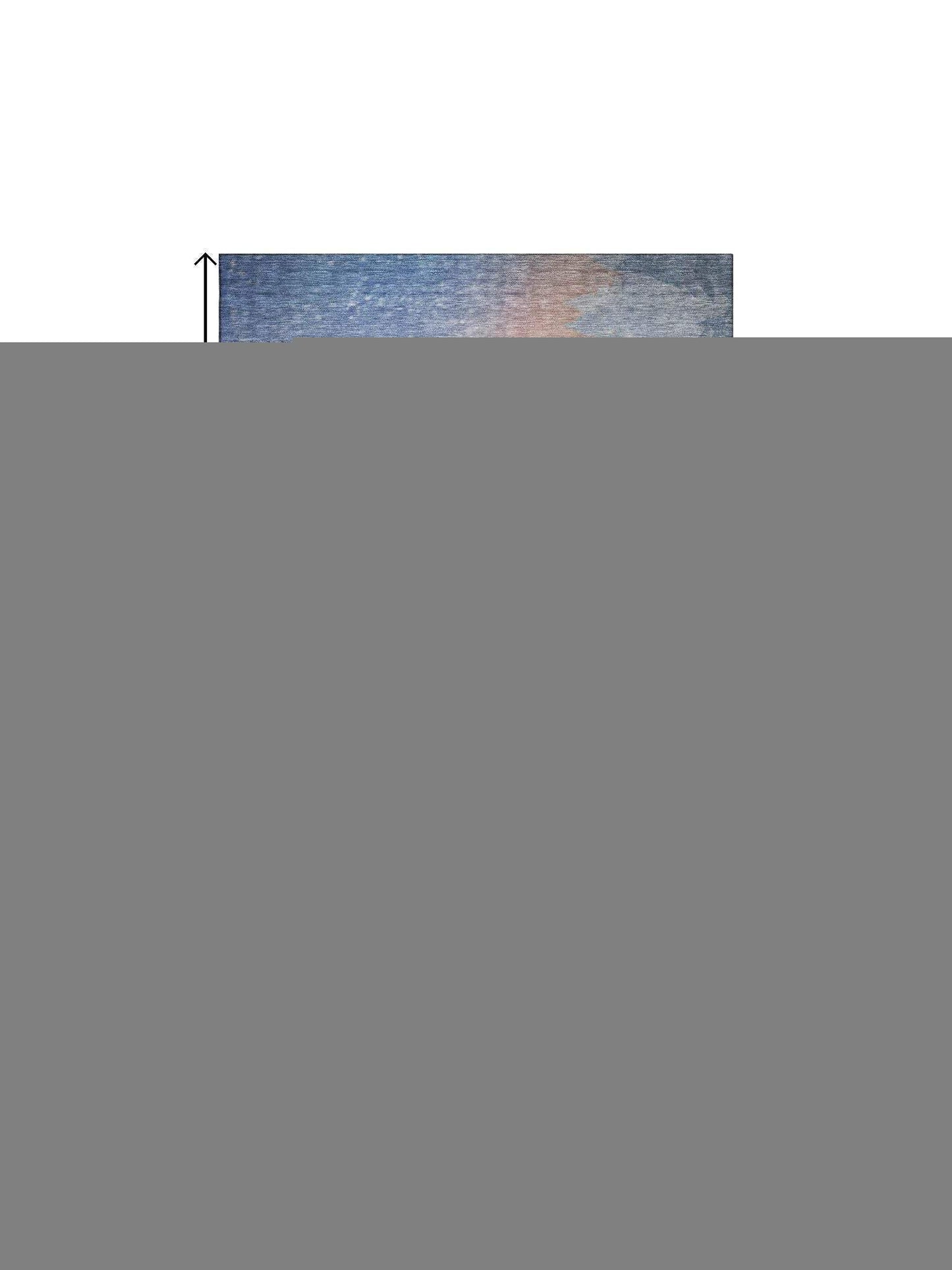 8' X 10' Blue Red And Brown Christmas Santa Claus Washable Area Rug With UV Protection - HomeRoots - Flyclothing LLC