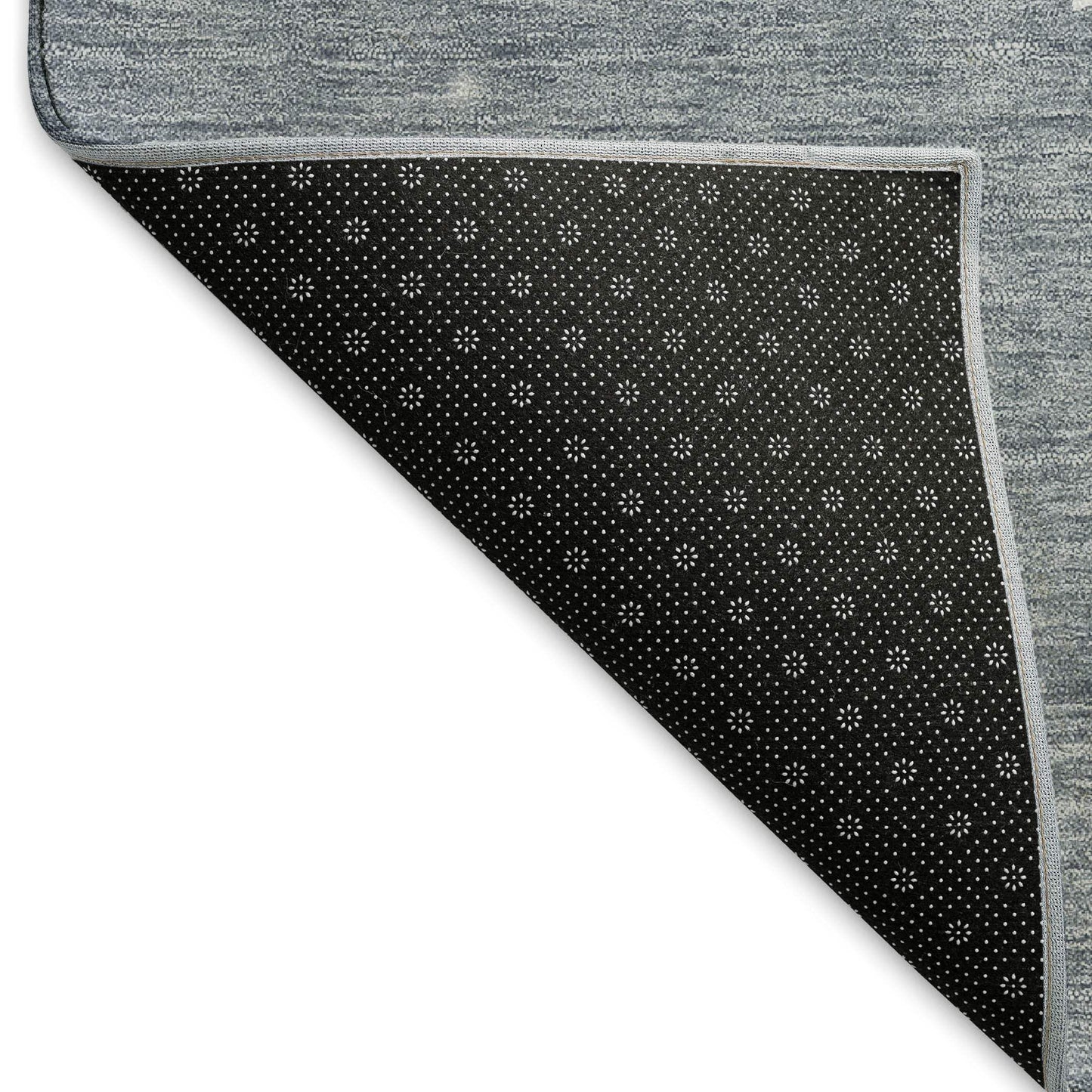 5' X 8' Gray Ivory And Blue Christmas Deer Washable Area Rug With UV Protection - HomeRoots - Flyclothing LLC