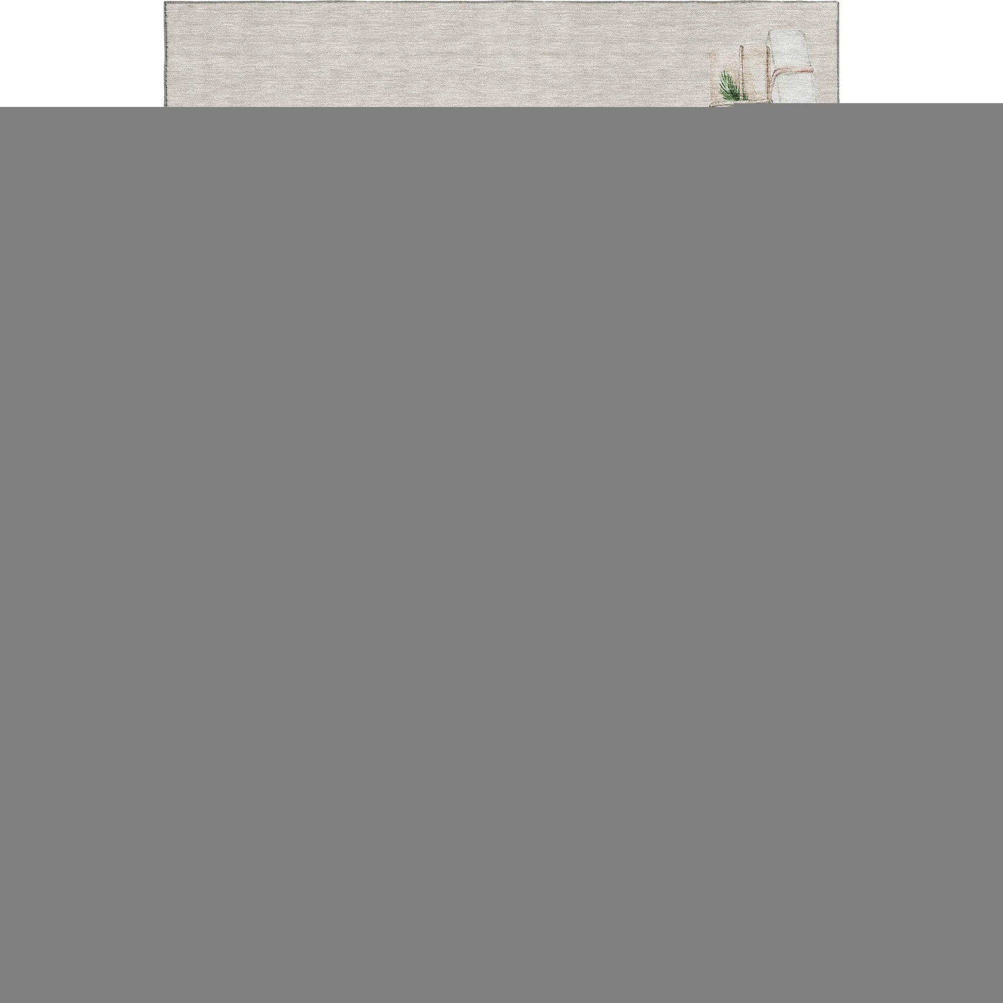 3' X 5' Taupe Green And Gray Christmas Dog Washable Area Rug With UV Protection - HomeRoots - Flyclothing LLC