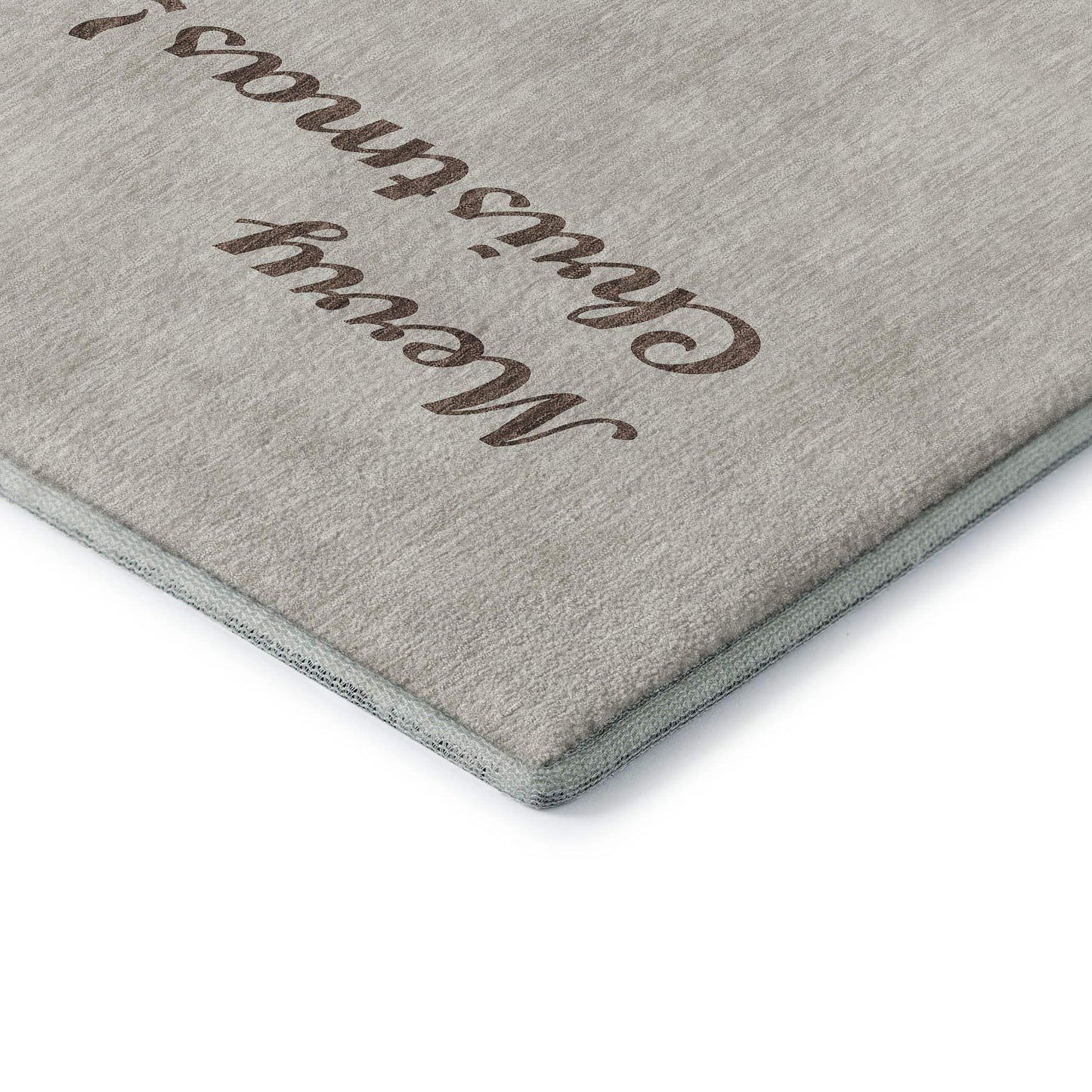 10' X 14' Taupe Green And Gray Christmas Dog Washable Area Rug With UV Protection - HomeRoots - Flyclothing LLC