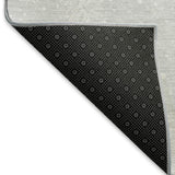8' X 10' Gray And Black Christmas Woodland Lodge Washable Area Rug With UV Protection - HomeRoots - Flyclothing LLC